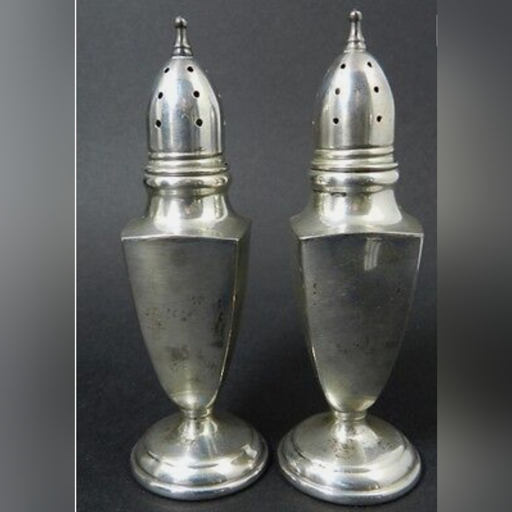 Vintage Mueck - Carey Co 925 Sterling Silver Salt & Pepper Shaker Set